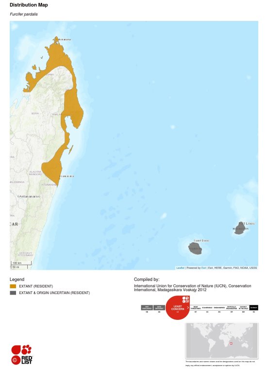 Carte de la répartition géographique