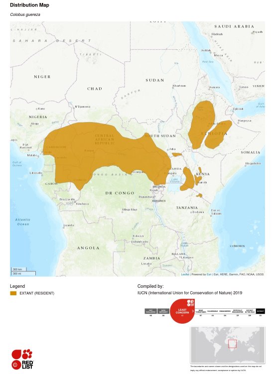 Carte de la répartition géographique