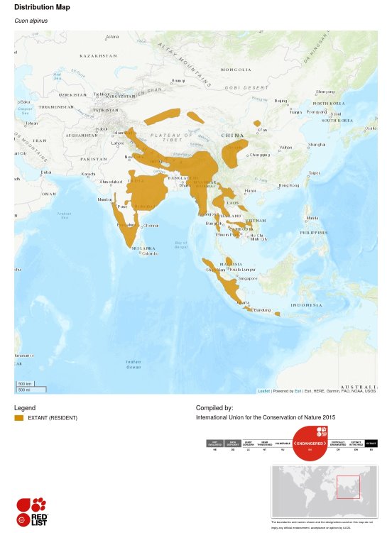 Carte de la répartition géographique