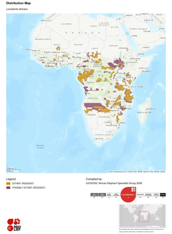 Carte de la répartition géographique