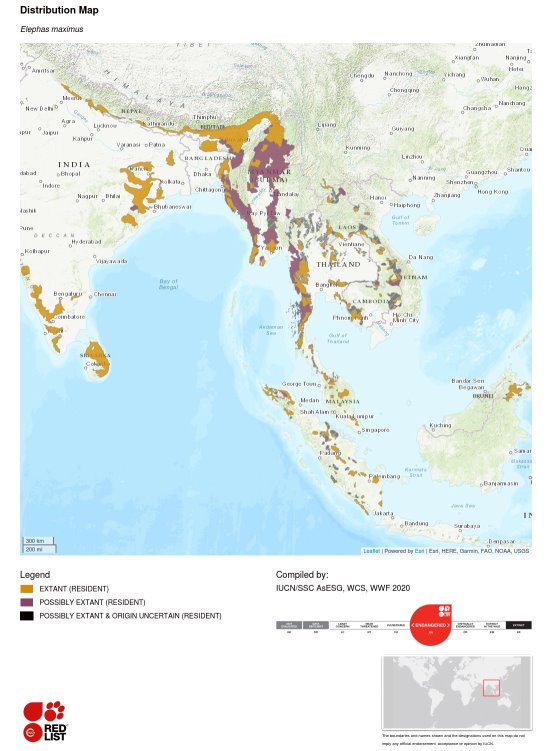 Carte de la répartition géographique