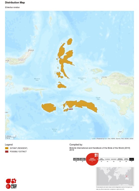 Carte de la répartition géographique