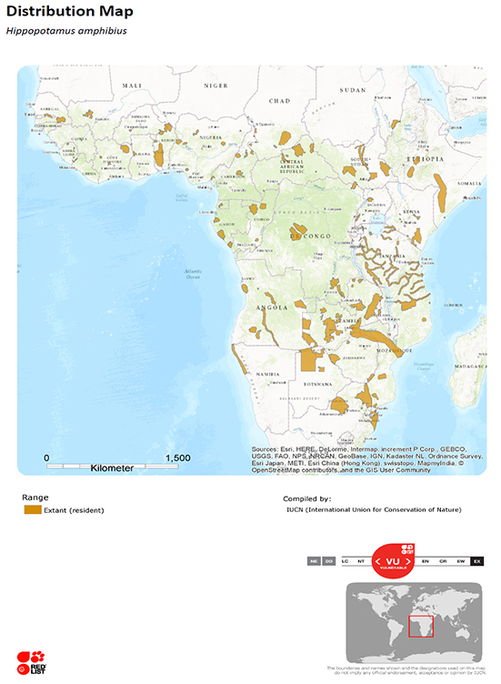 Carte de la répartition géographique