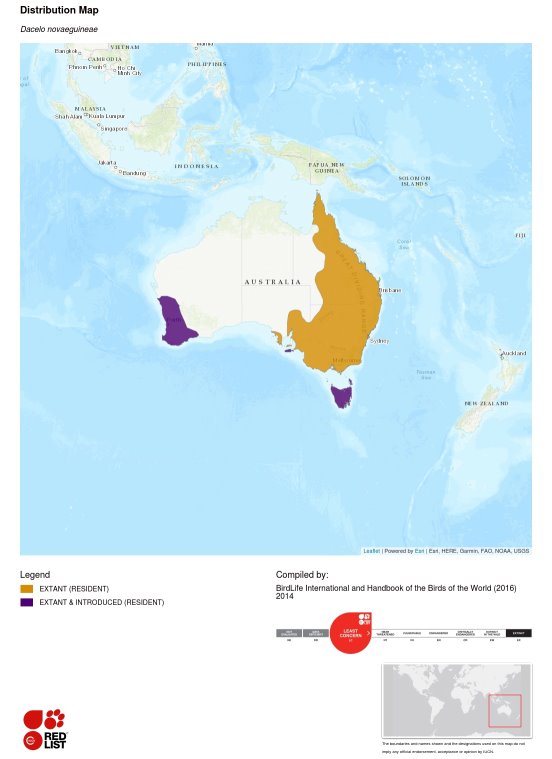 Carte de la répartition géographique