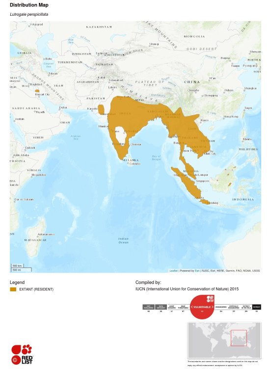 Carte de la répartition géographique