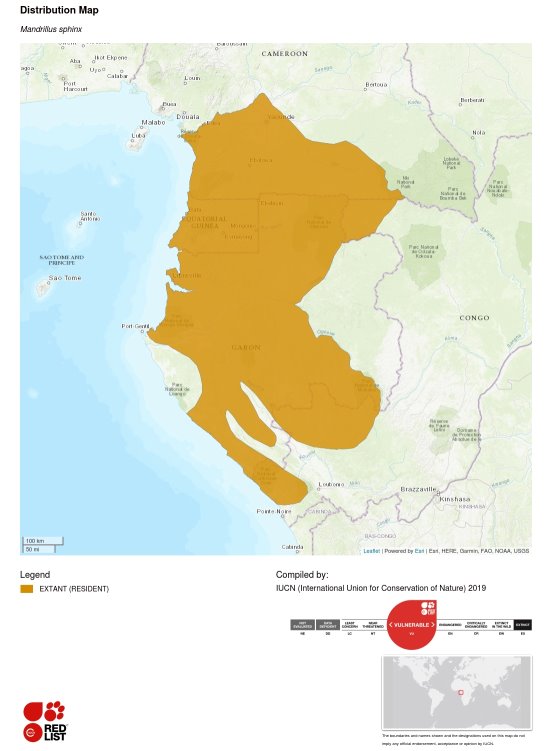 Carte de la répartition géographique