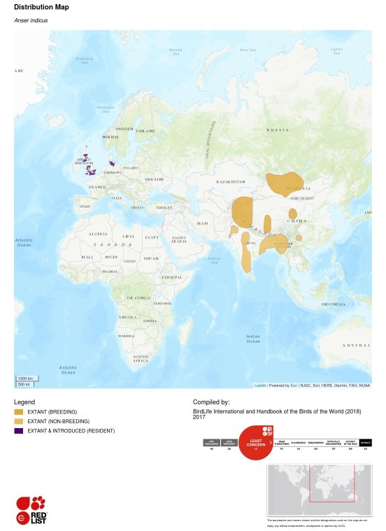 Carte de la répartition géographique