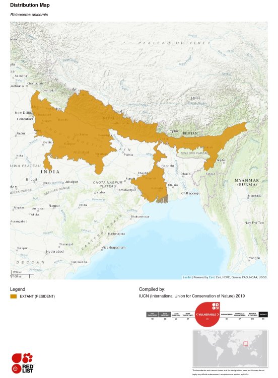 Carte de la répartition géographique