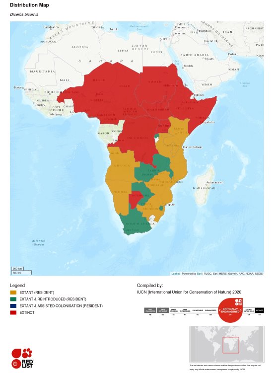 Carte de la répartition géographique