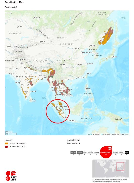 Carte de la répartition géographique